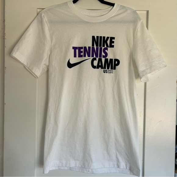 Nike Other - Nike tennis camp White Tee with Black Logo